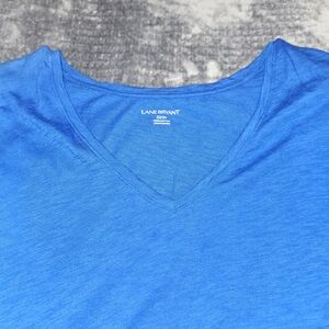 Lane Bryant Royal Blue Cotton Top